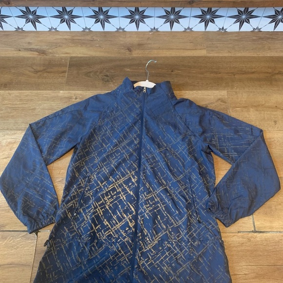 Shape Dark Blue Hooded windbreaker Jacket size L - Picture 4 of 13